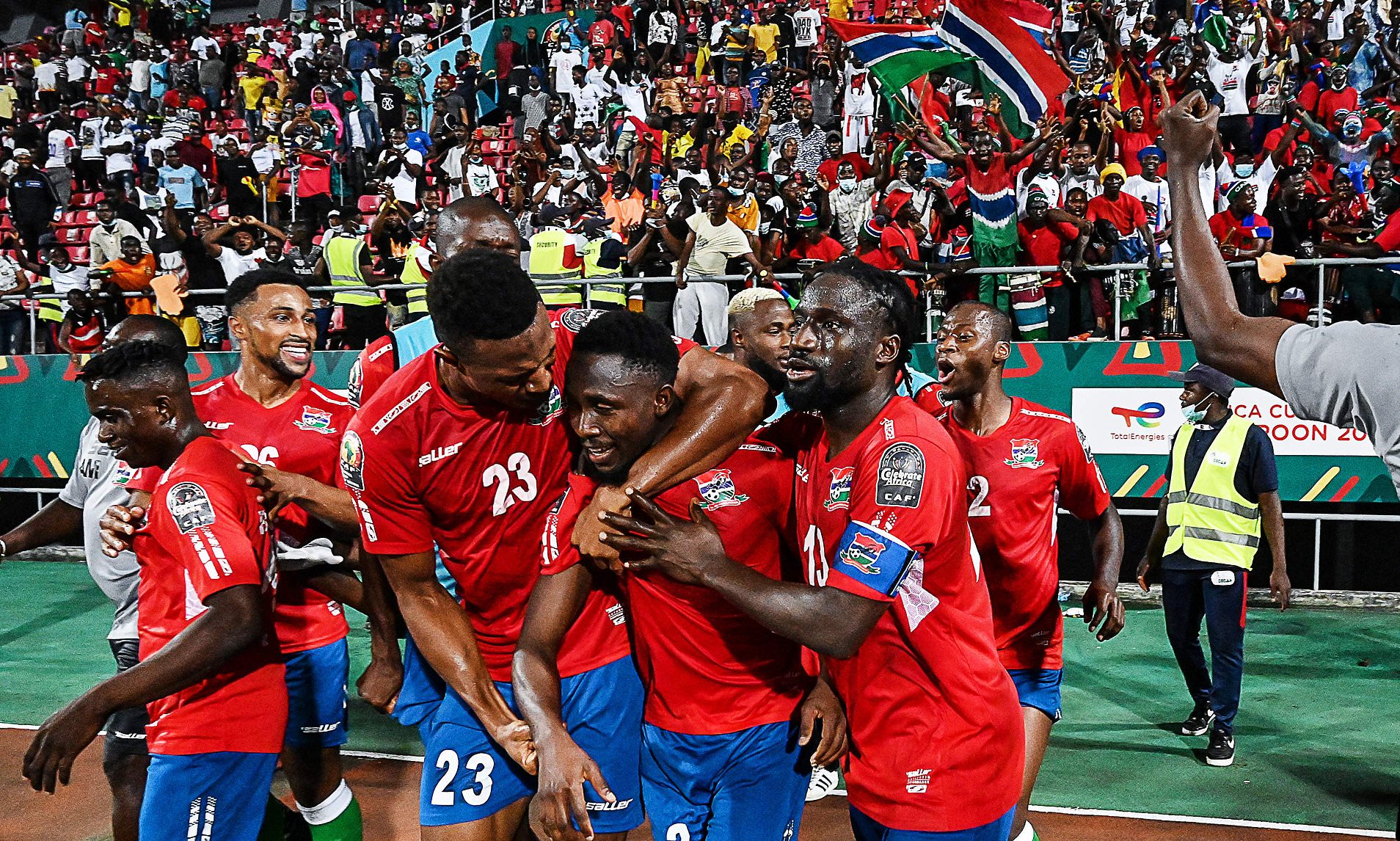 You are currently viewing Debutants Gambia beat Tunisia, make historic berth in the Round of 16